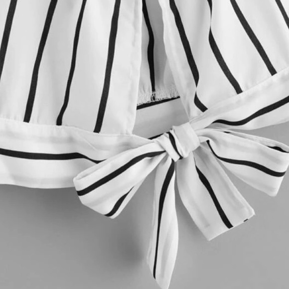 White striped Women’s Tank Top - Picture 3 of 5